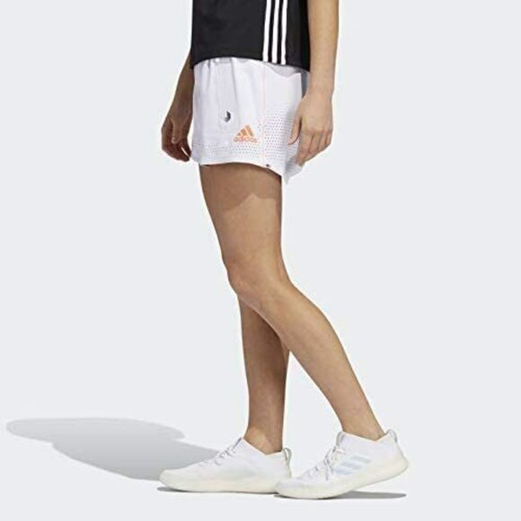 adidas FN6014 Womens Size XS White Performance Heat.RDY Training Shorts Orbit - Picture 2 of 7